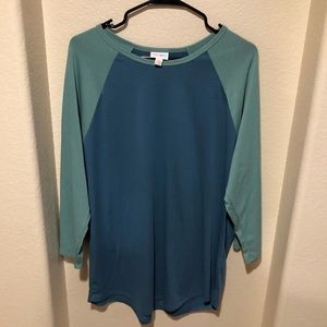 Lularoe 3XL randy blue and teal